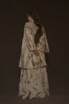 Mutedance 24 Autumn and Winter Flower Dye Pleated Skirt MD-MD24FW65-hoary